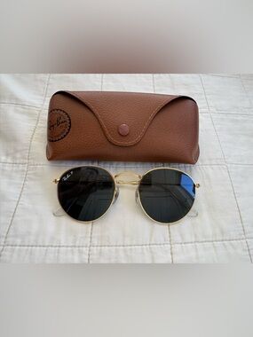 Ray Ban polarized gold RB 3447 53 mm